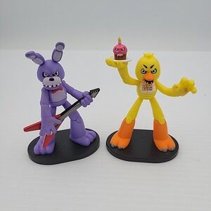 Five Nights at Freddy's Funko Cawthon figures lot 2 3.5" Bonnie & chica